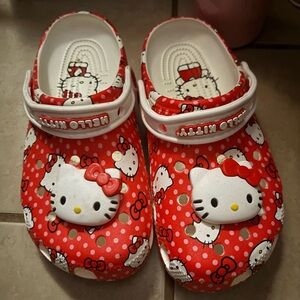 Hello Kitty Red and White Clogs